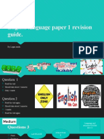 English Language Paper 1 Revision Guide