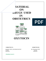 Material ON Drugs Used IN Obstetrics