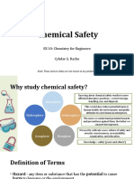 Lecture 6 - Chemical Safety