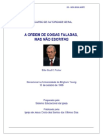 A Ordem Das Coisas Faladas Mas Nao Escritas