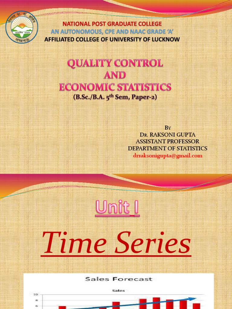 Economic Statistics Sem5 Paper2 | PDF | Time Series | Seasonality