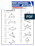 Ejercicios de triángulos con soluciones paso a paso