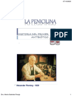 Descubrimiento de la penicilina por Alexander Fleming en 1929