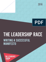 The Leadership Race: Writing A Successful Manifesto
