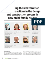 Addressing The Identification of Cost Reductions in The Design and Construction Process in New Multi-Family Houses