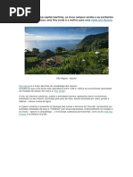 A Ilha de São Miguel - Açores