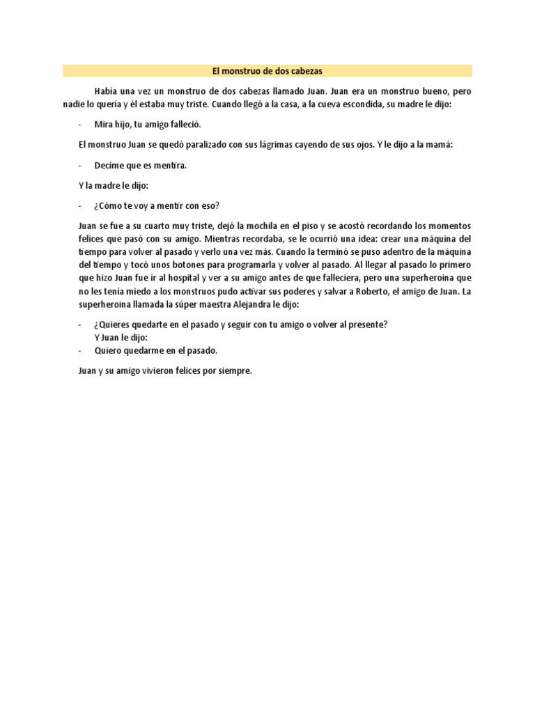 El Monstruo de Dos Cabezas Juan Martin PDF