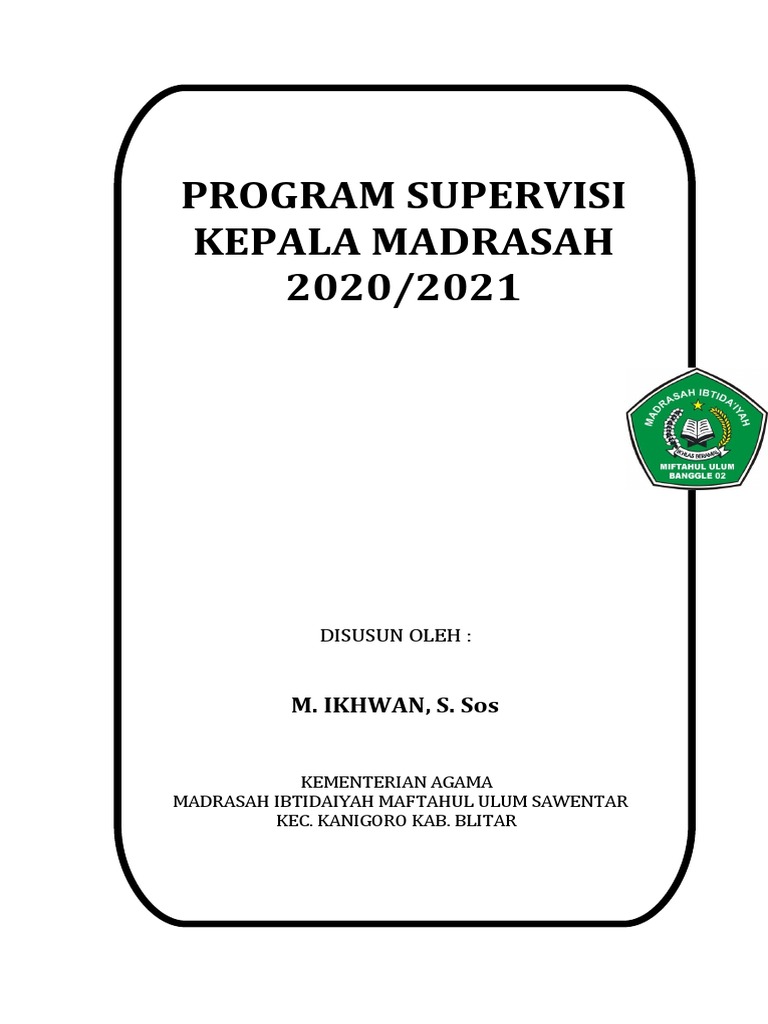 Program Supervisi Kepala Madrasah 2020/2021 | PDF | Karier ...