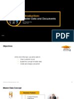 Master Data and Documents: SAP Business One