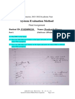 Answer Sheet: System Evaluation Method