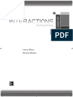 Level - 1 - Interactions Access - Reading & Writing Answer Key