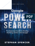 Google Power Search - The Essential Guide To Finding Anything Online With Google