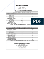 Calistenia Rutina Semanal (13 Dic - Mar 13)