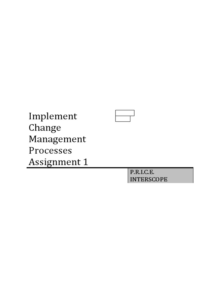 Change Management Process Guide | PDF | Business | Risk