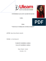 Políticas y normas de control interno en la contabilidad