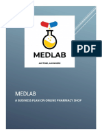 Online Pharmacy Business Plan for MEDLAB