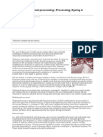 Ultrasonic-Assisted Wet Processing Processing Dyeing Amp Finishing Features