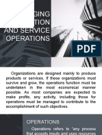 Managing Production and Service Operations