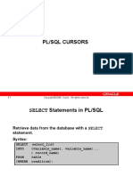 PL SQL Les04 Cursors
