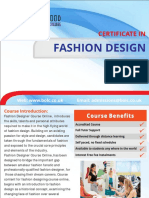 FASHION DESIGN Level 1 Brochure