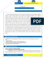 Module Overview: Unit 4 - Teacher As A Person in Society