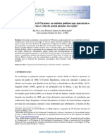 Marcas Políticas em O Paraense: Os Embates Políticos Que Marcaram o Nascimento e o Fim Do Jornal Pioneiro Da Região