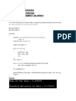 Name: Kanav Pradhan ROLL NUMBER: 21052504 Practice Assignment On Array