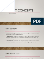 Cost Concepts: Dr. Saad Nawaz