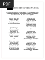 Letra Del Himno de Santander | PDF