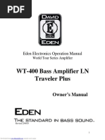 Eden WT400 Traveler Plus Owners Manual