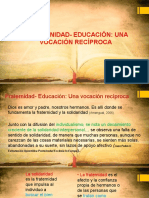 01 Fraternidad - Educación Una Vocación Recíproca