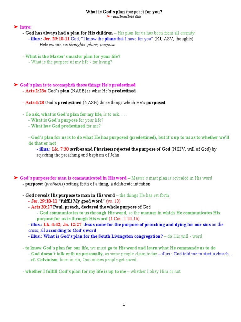 Discovering God's Purpose for You | PDF | Jesus | Sanctification