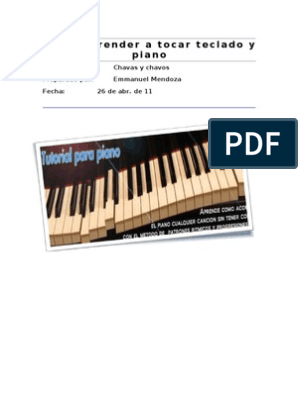 Como Aprender A Tocar Teclado y Piano PDF | Acorde (Música) | Elementos de música