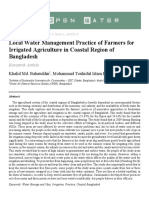Local Water Management Practice of Farmers For Irrigated Agriculture