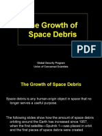 Growth of Space Debris Over Time