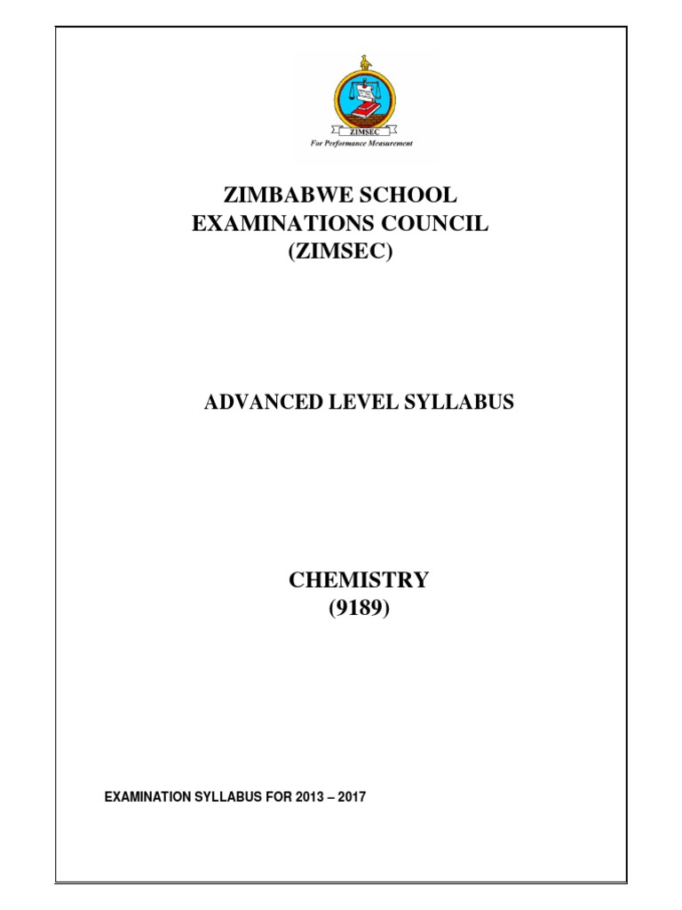 Zimbabwe school examinations council zimsec advanced level syllabus