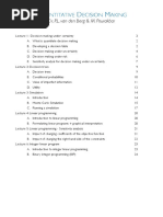 Quantitative Decision Making (Lectures)