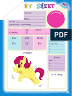 Starter Pony Sheet