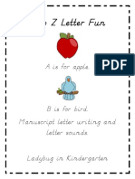 A To Z Letter Fun by Ladybug in Kindergarten