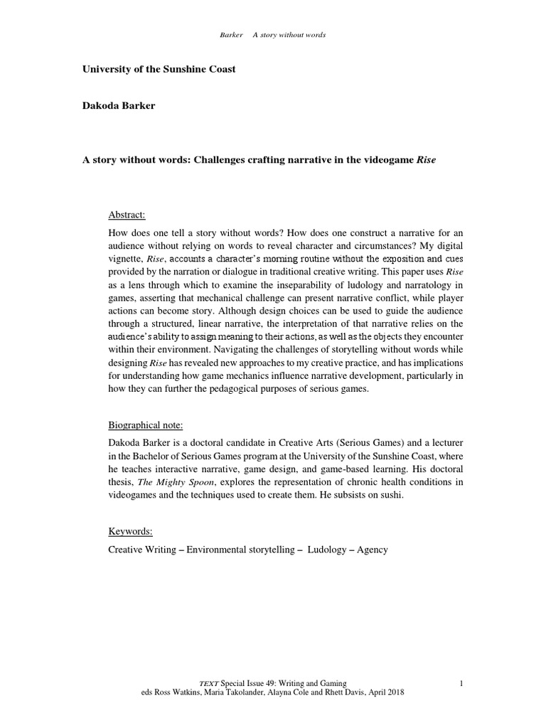 A Story Without Words Challenges Craftin | PDF | Narrative | Storytelling