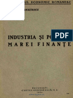 P.P. Panaitescu Industria și politica marei finanțe