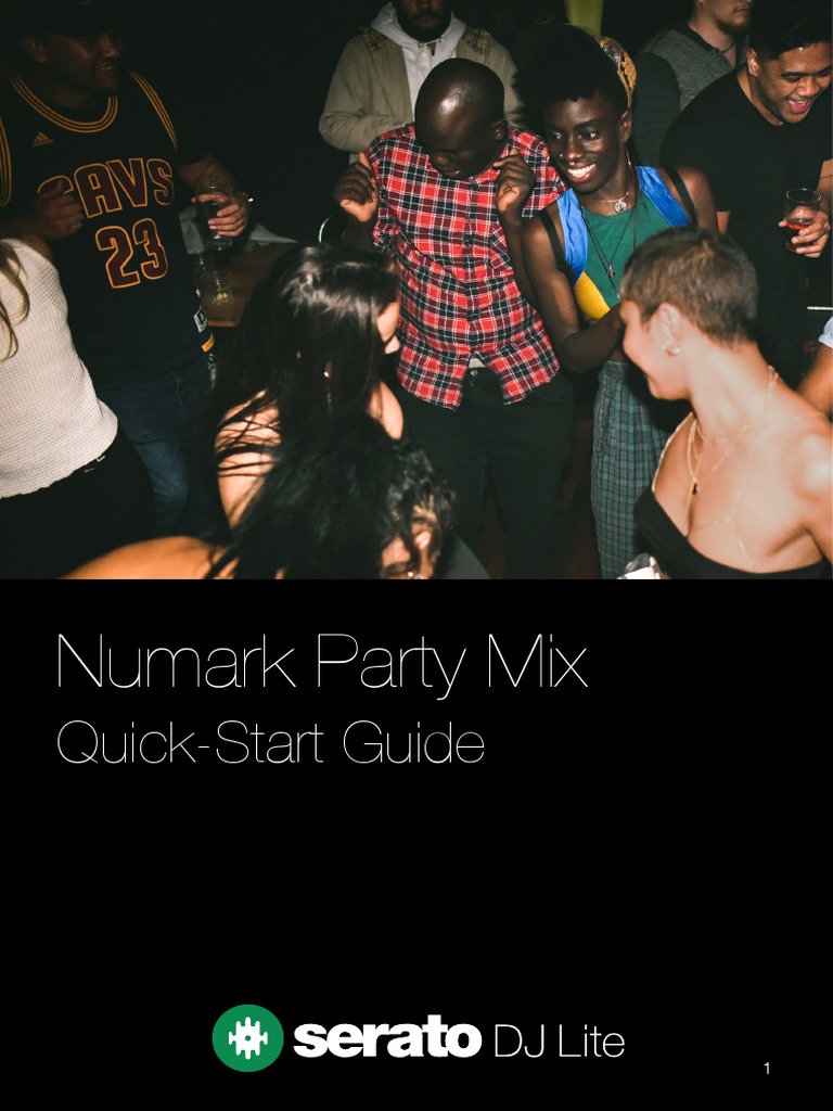 Numark Party Mix Serato DJ Lite QuickStart Guide PDF Button