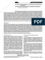  Los estilos de liderazgo y los estilos de pensamiento en los directivos de Instituciones Educativas