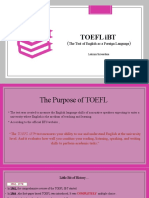 Toefl Ibt: The Test of English As A Foreign Language