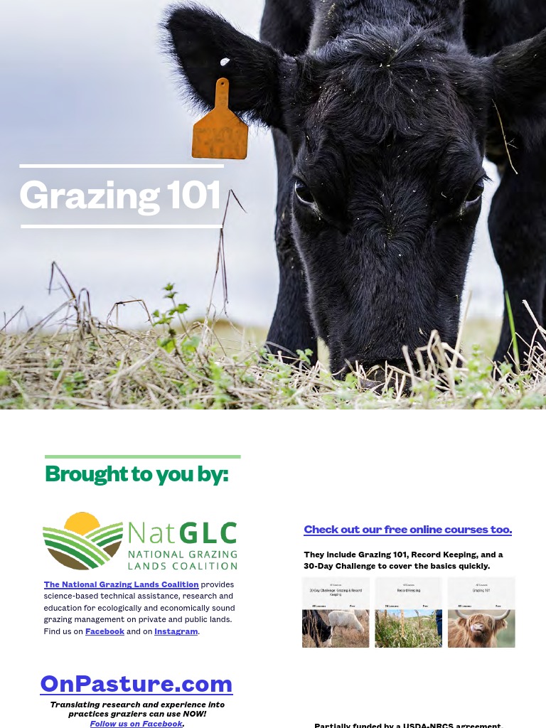 Grazing 101 542021 Pdf Soil Biodiversity