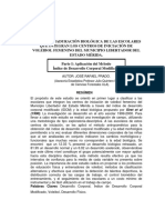 Maduración biológica de voleibolistas femeninas