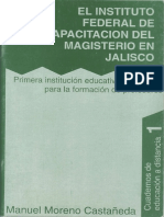 El Instituto Federal de Capacitación Del Magisterio en Jalisco (1994) - Manuel Moreno Castañeda - Universidad de Guadalajara