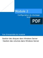 Module 2: Configuration Du Stockage Local