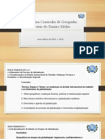 Programa de Geografia para A 2a Série - Adaptado - Ano Letivo 2021