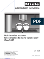 Built-in Coffee Machine Operating Instructions